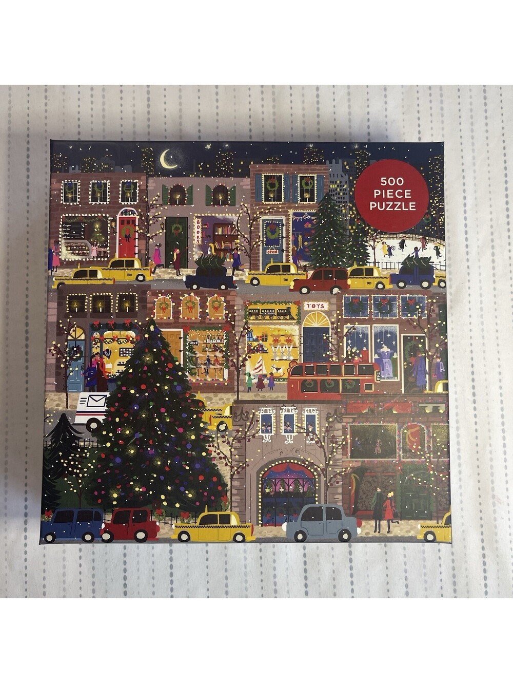 Galison Winter Lights Puzzle, 500 Pieces, 20” x 20” – Holiday Jigsaw Puzzle